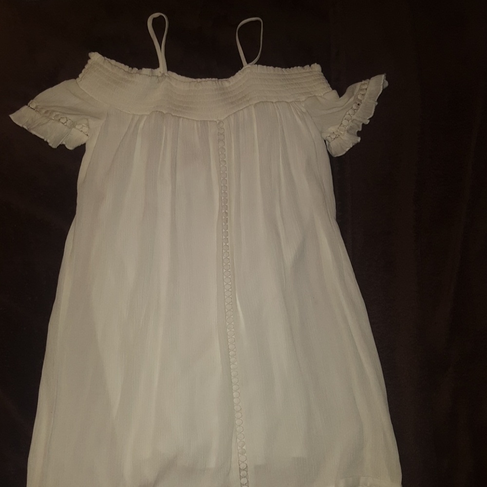 Art Class White Off The Shoulder Dress